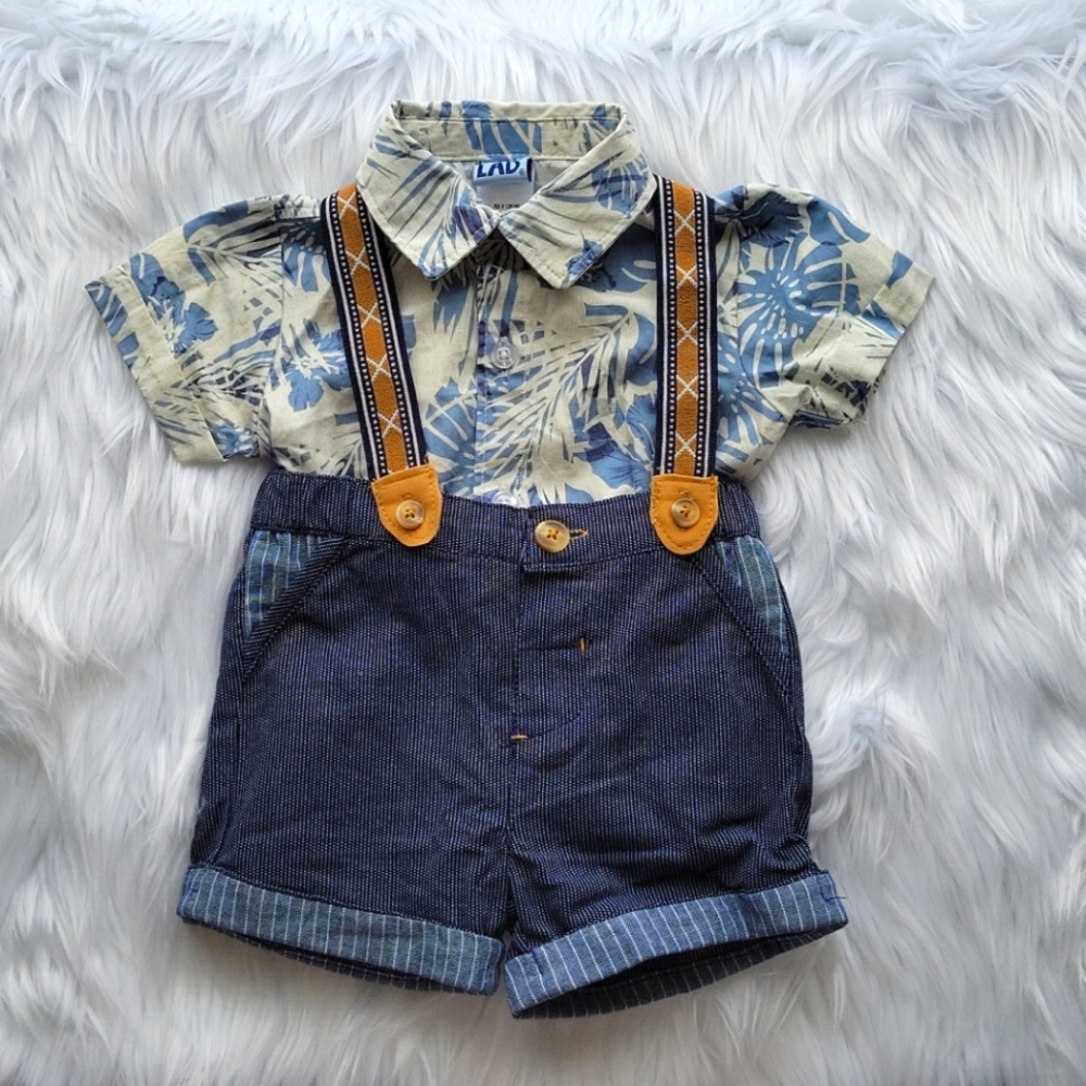 Little boy tropical outfit